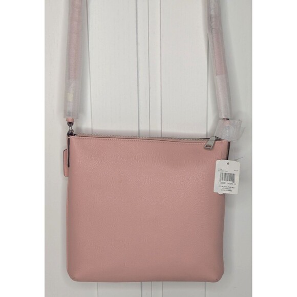 COACH Women's Rowan File Bag in Crossgrain Leather (Light Pink) NWT - Picture 3 of 10